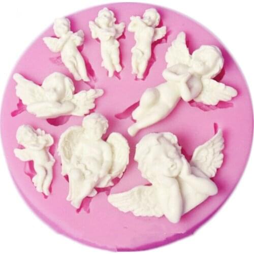 Cake Mold Angel Baby 3D Silicone Mold Chocolate Candy Molds Fondant Cake Decorating Tools DIY Fondant Soap Pastry Baking Mold