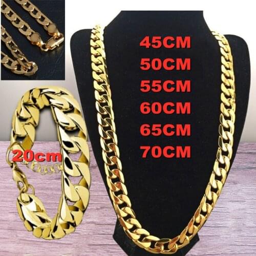 6mm Any Length Gold Tone Byzantine Stainless Steel Necklace Boys Mens Chain Necklace Fashion jewelry