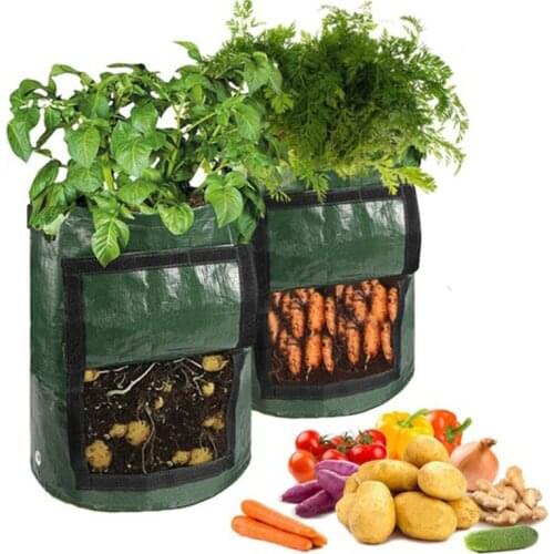 Potato planting bag PE vegetable onion plant bag with handle thickened garden carrot taro scholar planting bag garden decoration