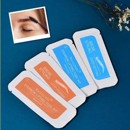 2Pcs Brow Eyelash Lamination Kit Safe Brow Lift Eyebrow Lifting 3D Effect Protable Travel Kit Professional Beauty Salon Home Use