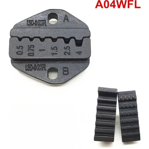 Crimp die sets A04WFL for crimping cable wire end sleeves 20-12AWG 0.5-4mm2