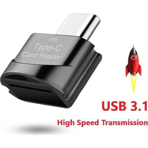 Portable Mini Card Reader USB 3.0 SD / Micro SD TF OTG Smart Memory Card ReaderType C USB-C Adapter for Huawei Xiaomi PC MacbooK