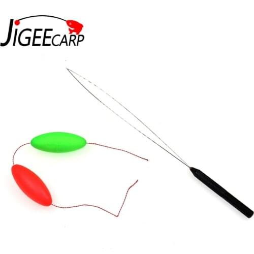 JIGEECARP 1pc Carp Fishing Baiting Needle Fishing Threading Device Line Pulling Threading Needles Rig Making Threder Drill Tools