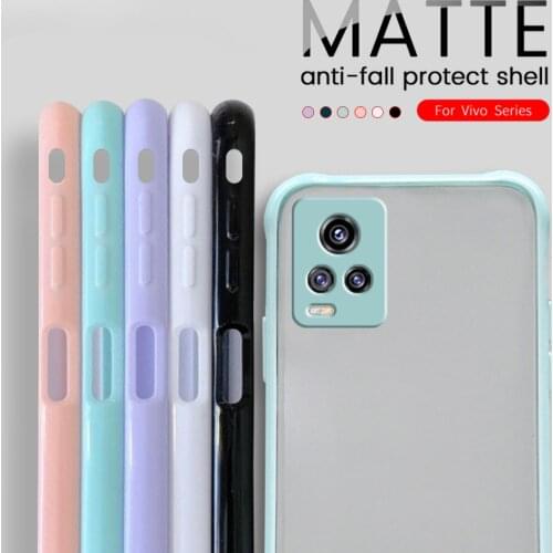 Shockproof Matte Soft TPU Silicone Case for Vivo V20 V20 Pro V20 Se Y20 Y20i Y20s Y12s Y11 Camera Lens Protection Phone Case