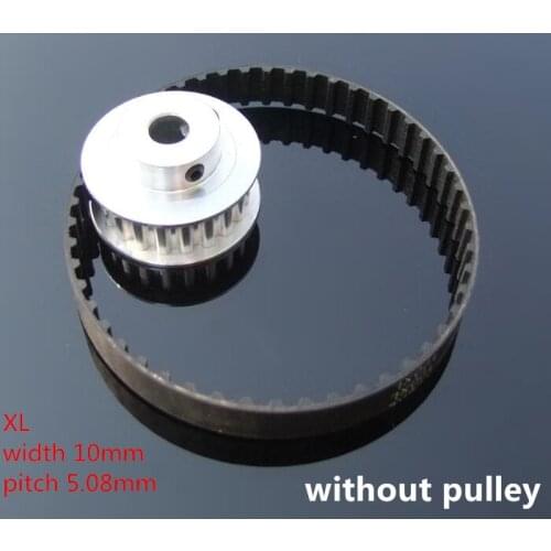 Differet lenght XL rubber Synchronous wheel belt 10mm width rubber driving belt Timing Belt Wheel