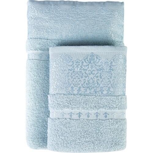 Sarah Anderson Balmy New Mint Towel Set 2 Pcs Cotton Face - Hand Body Face Bath Towels Soft Quick Dry bathroom Household Sport