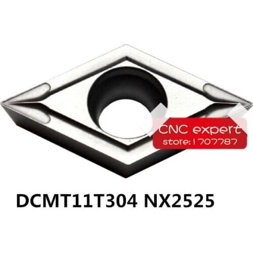 Free Shipping 10pcs DCMT11T304 NX2525/DCMT11T308 NX2525 Turning Inserts Suitable for SDJCR/SDNCN/SDQCR Turning Inserts