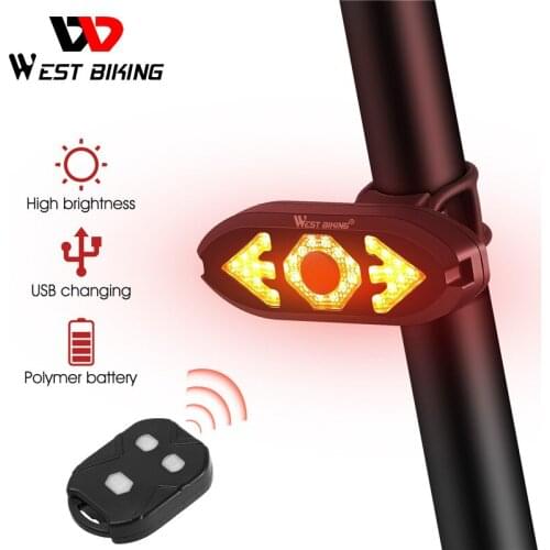 Smart Bike Lamp Wireless Remote Turn Signal MTB Road Bicycle LED Horn Light USB Rechargeable Waterproof Cycling Safety Taillight
