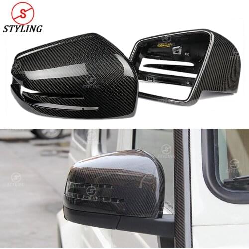 W463 G63 Carbon Fiber Mirror Cover For Mercedes G Class AMG GLE 43 63 G55 GL X166 W166 Side RearView mirror 2013-2017 2018 2019