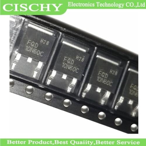 5pcs/lot 10NM60 10N60 FQD10N60C STD10NM60N TO-252