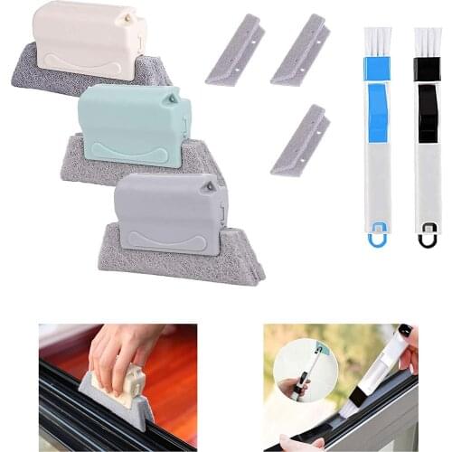 2021 Creative Window Groove Cleaning Cloth Window Cleaning Brush Windows Slot Cleaner Brush Clean Window Slot Clean Tool