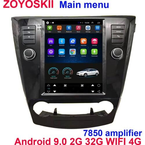 Android 9.0 10.4 inch car gps multimedia for Nissan X-Trail Qashqai j11 j10 Radio 2014 2015 2016 2017 2018 2019 vertical screen