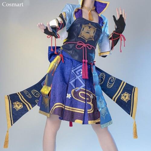 Anime Genshin Impact Kamisato Ayaka Cosplay Costume Game Suit Dress Uniform ShenLiLingHua Halloween Carnival Party Outfit Women