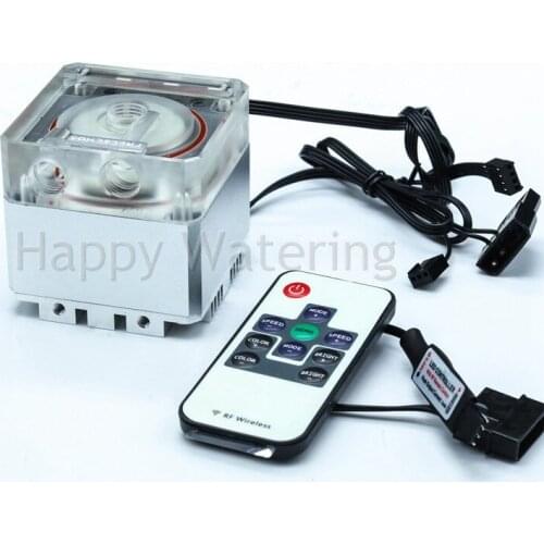 White Super Quiet DC Computer Cooling Pump 8W 800L/H Flow 12V Water Pump with 4M Lift Professional+ RGB Module