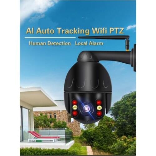 Human follow 4K 8MP Wifi Wire IP PTZ Cameras P2P 8MP Human Track Wireless IP Cameras Cloud storage SD Card Storage Camera