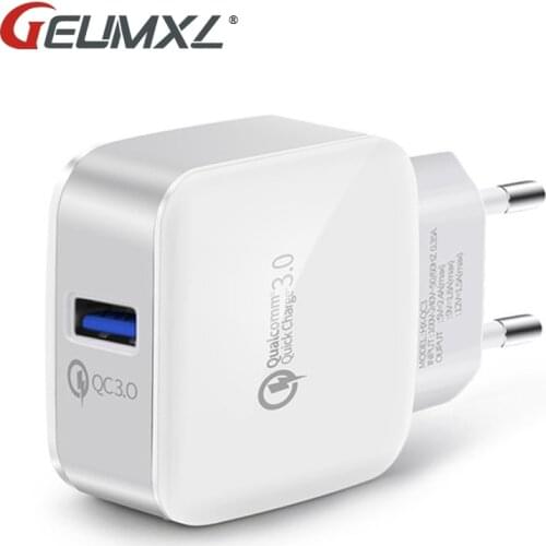 GEUMXL Quick Charge QC 3.0 18W US EU Plug AC Charger for Lenovo YOGA Tab 3 8-inch 850, IdeaPad MIIX 300 S8-50 Fast Chargeur