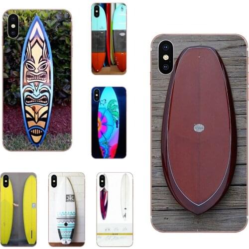 Painted Phone Case Surf Boards On Blue Windsurfing For Sony Xperia Z Z1 Z2 Z3 Z3+ Z4 Compact Z5 Plus M2 M4 XA XA1 XZ Premium