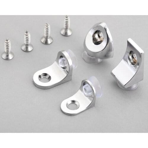 10Pcs Suction Cup Base Support Holder For Zinc Alloy Metal Plate Glass Shelf Mounting w/ Screws