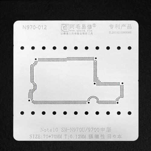 For Samsung NOTE10 S10 Mainboard Middle Layer Board BGA Reballing Stencil Plant Tin BGA Reballing Stencil Solder Template