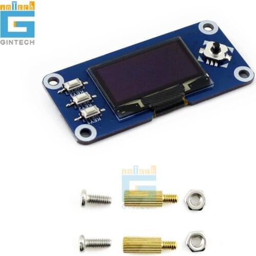 1.3inch OLED display HAT for Raspberry Pi, 128x64 pixels, SPI/I2C interface