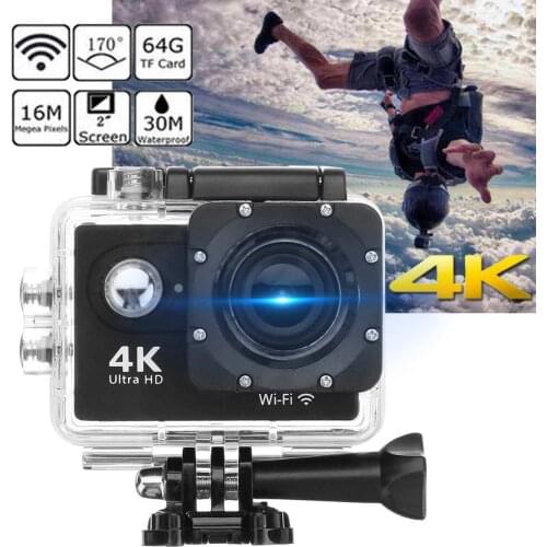4K Action Camera WiFi Full HD 1080p Waterproof Underwater Video Recording Camera Sport Camera 2.0 inch Outdoor Camcorders