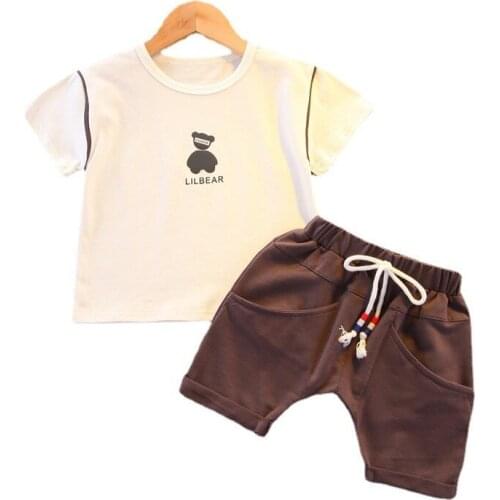 New Summer Baby Girl Clothes Children Boys Cotton T-Shirt Shorts 2Pcs/Sets Toddler Casual Costume Infant Outfits Kids Tracksuits