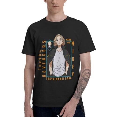 Tokyo Revengers Manjiro Sano T-shirt Men Streetwear T Shirt Short Sleeve 100% Cotton Anime Manga Harajuku Mikey Tshirt Urban Tee