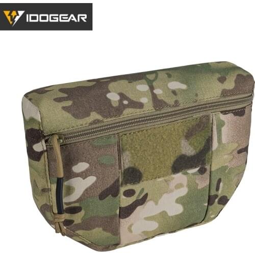IDOGEAR Tactical Armor Carrier Drop Pouch AVS JPC CPC Pouch Waist Bag EDC Combat Army Tactical Waist Pouch Multicam 3520