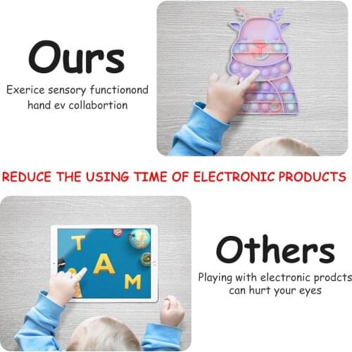 Fidget Reliver Stress Toy Rainbow Push Bubble Antistress Toys Adults Children Sensory Toys to Relieve Autism Anti Stress Toy