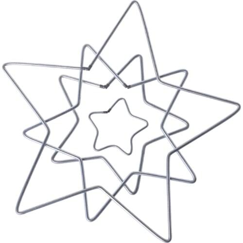 594C Star Metal Dream Catcher Dreamcatcher Ring Macrame Craft Hoop DIY Accessories