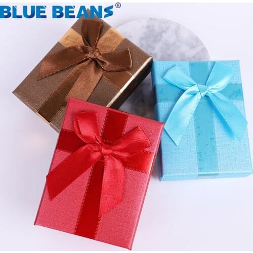 Square organizer Wedding Earring Ring Box Engagement Ring For woman Necklace Bracelet Display Box Storage Foldable Case jewelry