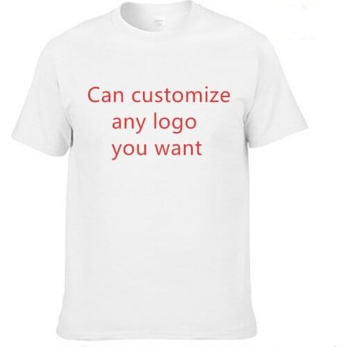 Summer Mens T-Shirt Custom Logo Car Anime Printeds High Quality Cotton Fashion Casual Solid color Mens T-Shirt