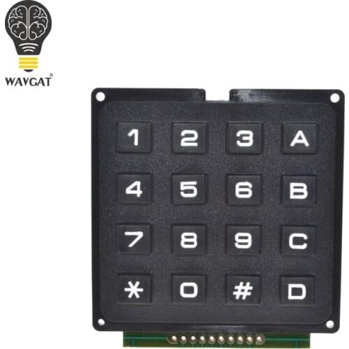 WAVGAT 4 x 4 Matrix Array 16 Keys 4*4 Switch Keypad Keyboard Module for Arduino