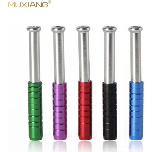 MUXIANG 3pcs/lot 73mm Aluminum Alloy Metal Smoking Tobacco Pipe Hitter Pipe Mouthpiece Cigarette For Women Ladies bh0002*3