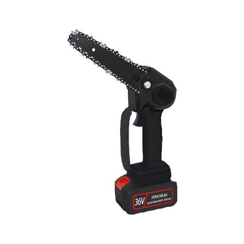 550W Cordless Electric Saw 6 Inch 24V Thermostat Chainsaw with 2pcs 2000mAh Lithium Battery for Logging Wood Cutting Power Tools