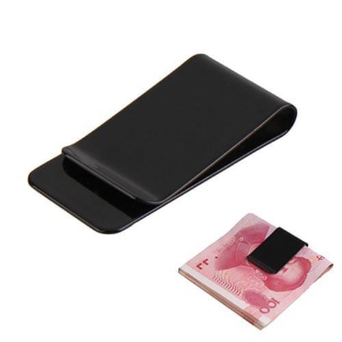 Portable Stainless Steel Mini Simple Pocket Purse Simple Money Clip Holder