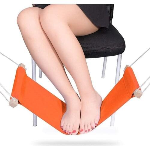 Home-organizer Portable Adjustable Foot Hammock for Corner Desk Office Foot Rest Mini Under Desk Foot Rest Hammock for Home, Off