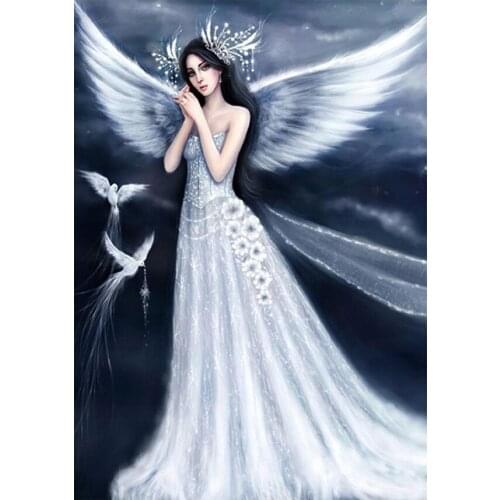 Handmade 5D diamond painting character cross stitch diamond embroidery angel girl diamond mosaic home decoration gift