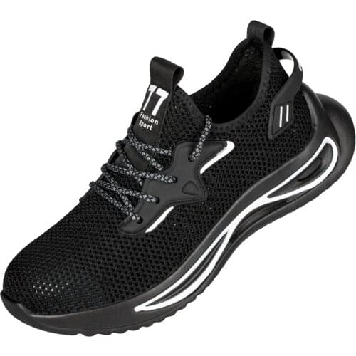 Sport Safety Shoes Flying mesh Security Boots Work Footwear for Men Summer Protective Steel Toe Lightweight Anti Slip -FZ183