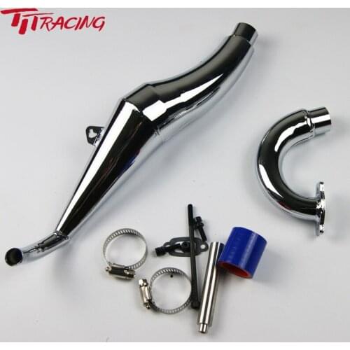 Steel Side Exhaust Pipe For 1/5 BAJA HPI RV 5B 5T 5SC Truck Buggy