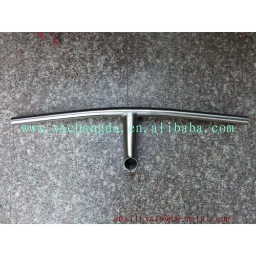 Titanium flat handle bar combine with stem
