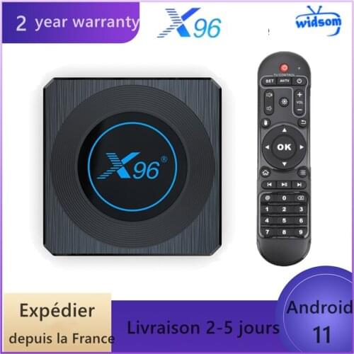 New X96 X4 Android 11.0 tv box iptv box 4G 32G 4G 64G Amlogic S905X4 smart ip tv M3U set top box ship from france