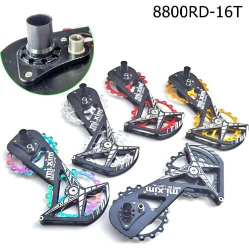 Bike Ceramic Speed Oversized Pulley Wheel System 16T Pulley Guide Wheel For8800RD Cycling Bicycle Accessories bike gear shifter