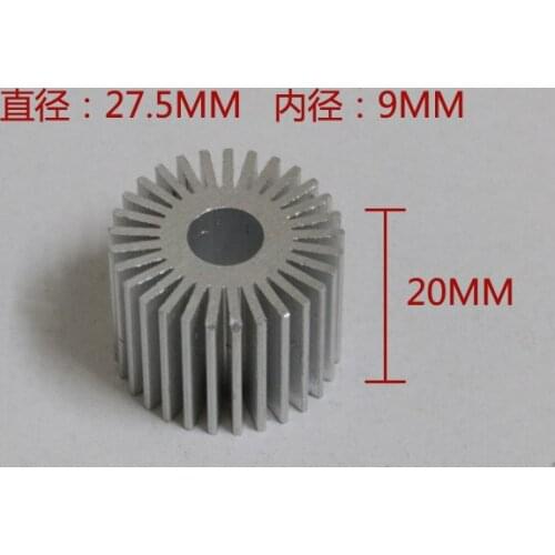 10pcs Diameter 27.5mm,high 20mm High Power LED heat sink Sunflower aluminum radiator DIY accessories led lights radiator