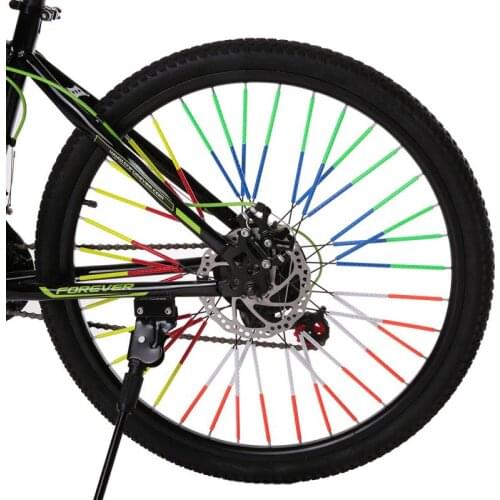 12PCS Bike Wheel Spokes Reflective Sticks Tube Safe Cycling Spoke Reflector Safety Clip Wheel Tube Bicycle Light 75mm