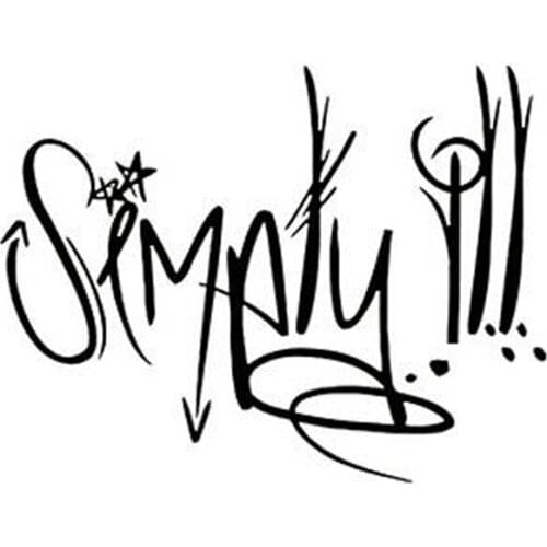 19x14.4cm Simply ill Graffiti Funny Vinyl Decals Car-styling Fashion Personality Creativity Car Sticker