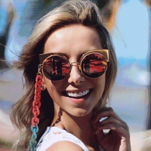 Vintage Style Glasses chain Anti-slip Sunglasses Reading Glasses Chains Lanyard Hold Straps Eyewears Cord Holder Acrylic 2Pcs
