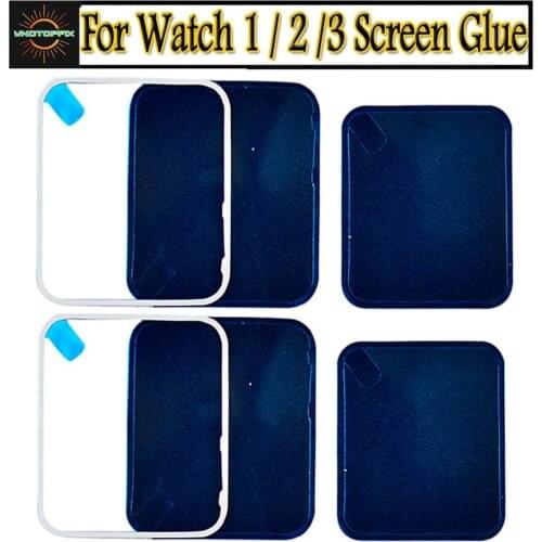 2pcs/lot Waterproof Screen Glue For Apple Watch S1 38mm 42mm Sticker Adhesive Front Tape Repair S1 S2 S3 glue Adhesive