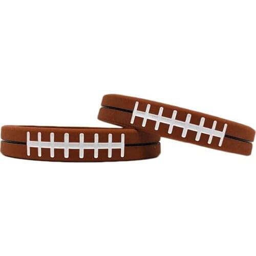 300pcs Motivational FOOTBALL Silicone Bracelets Rubber Wristbands Free Shipping by DHL