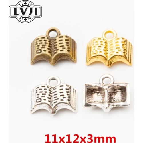 50pcs Fashion jewelry book charms for jewelry making 5910